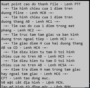 Lisp cad hay cho trắc địa