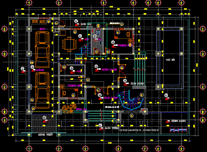 Nhà biệt thự 5 tầng 15x18m