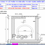 Bảng tính kết cấu hố ga