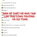 Bản vẽ thiết kế nhà tạm, lán trại công trường cùng dự toán