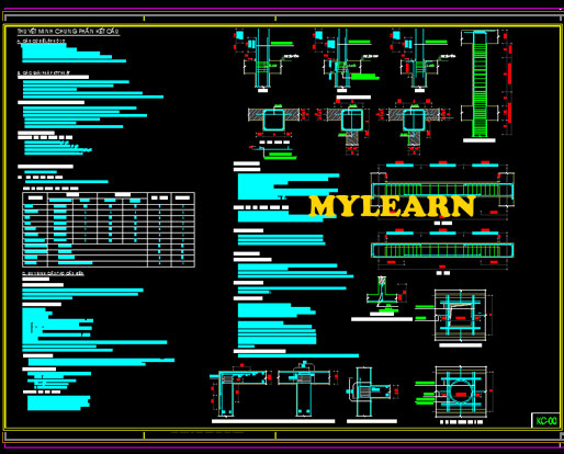 ghi chú chung trong bản vẽ kết cấu