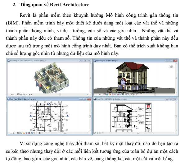 Giáo trình Revit Architecture - Trường ĐHXD