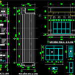 Bản vẽ autocad Nhà cấp 4 kích thước 5×20,5m