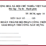 Mẫu Biên bản nghiệm thu Giai đoạn