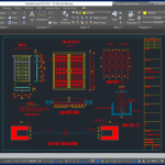 Bản vẽ chi tiết cửa xếp