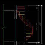 Bản vẽ cad cầu thang xoắn ốc