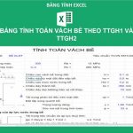 Bảng tính toán vách bể theo TTGH1 và TTGH2