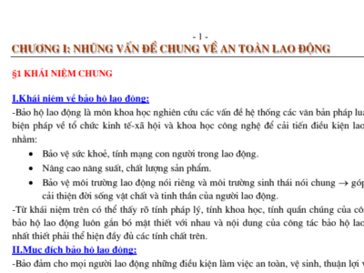 Bài giảng An toàn lao động - Nguyễn Văn Mỹ