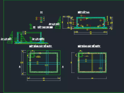 Bảng tính toán bể nước ngầm