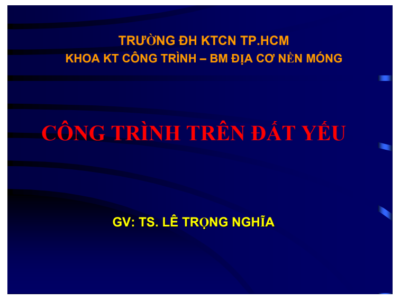 Công trình trên đất yếu