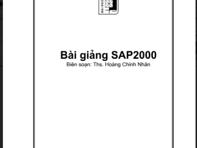 Bài giảng sap2000 - đại học xây dựng