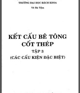 Kết cấu bê tông cốt thép tâp 3 - Võ Bá Tầm