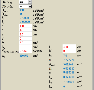 File tính excel kiểm tra võng sàn