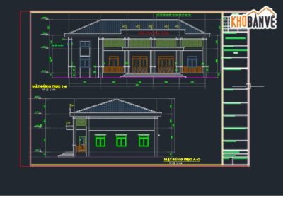 thiết kế nhà văn hóa,cad nhà văn hóa,công trình xã hội,nhà văn hóa 2 tầng