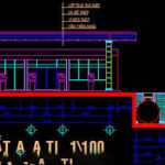Bản vẽ autocad cây xăng đẹp và đạt tiêu chuẩn